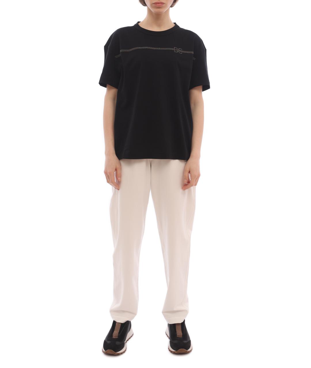 BRUNELLO CUCINELLI Белые хлопковые прямые брюки, фото 2