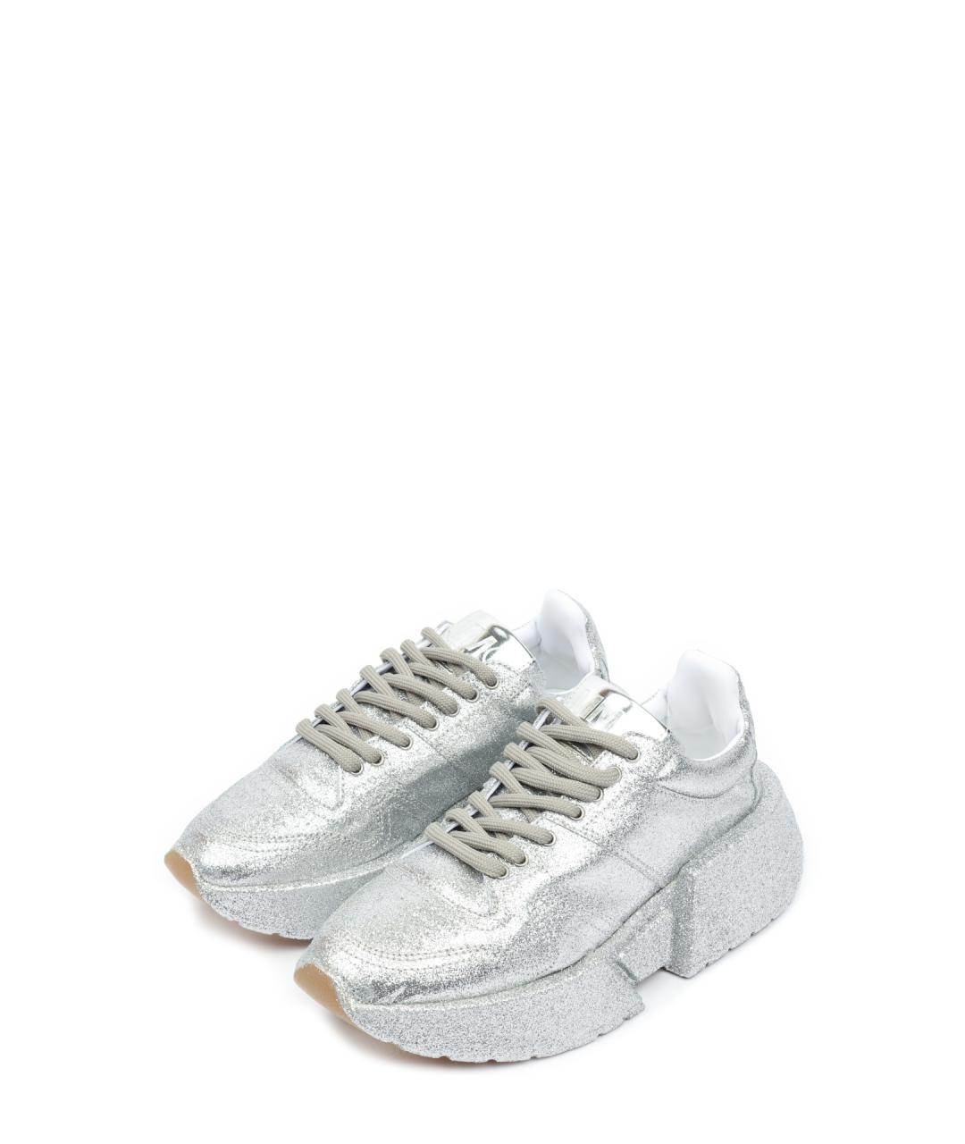 MM6 MAISON MARGIELA Серебряные кроссовки, фото 2