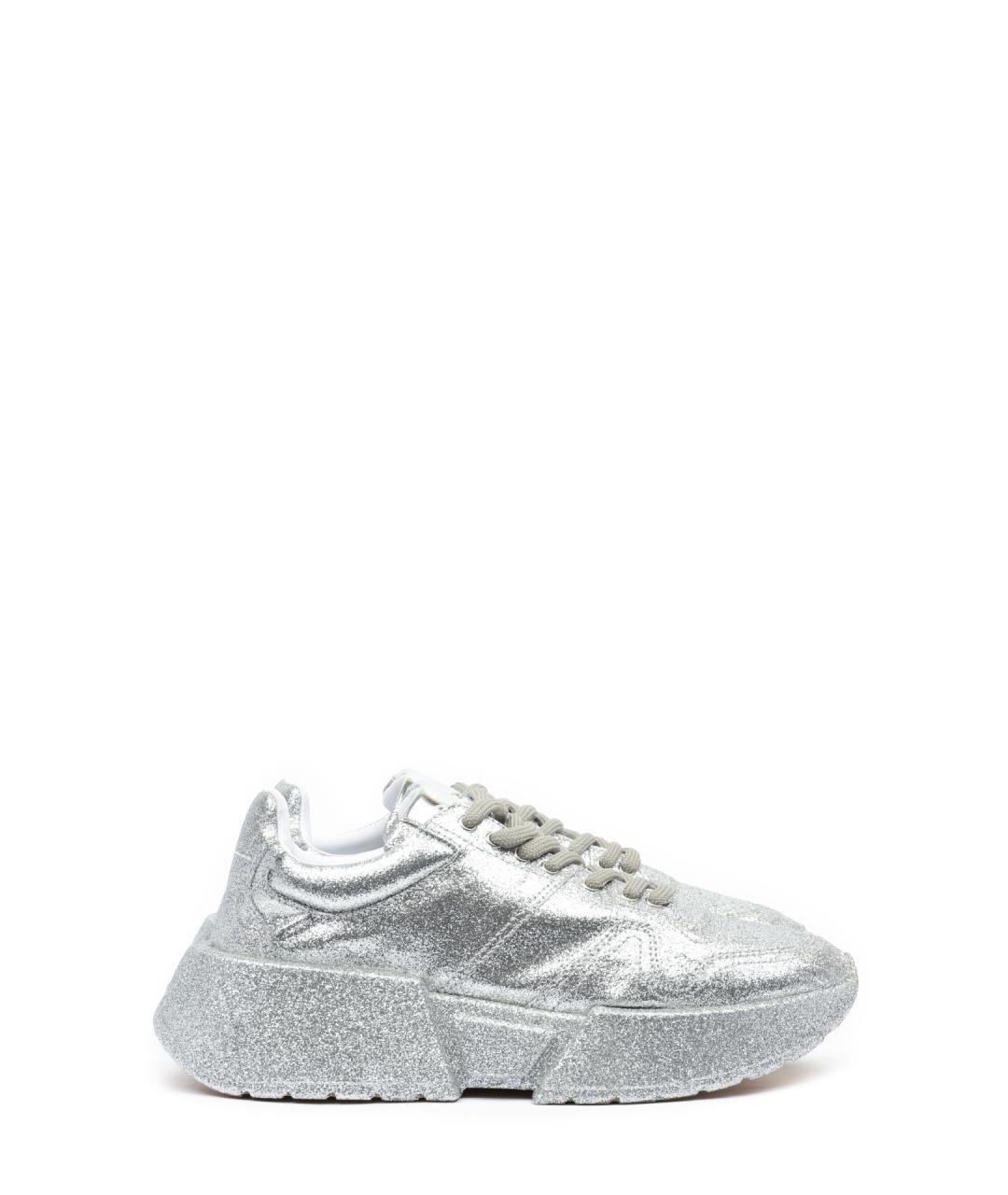 MM6 MAISON MARGIELA Серебряные кроссовки, фото 1