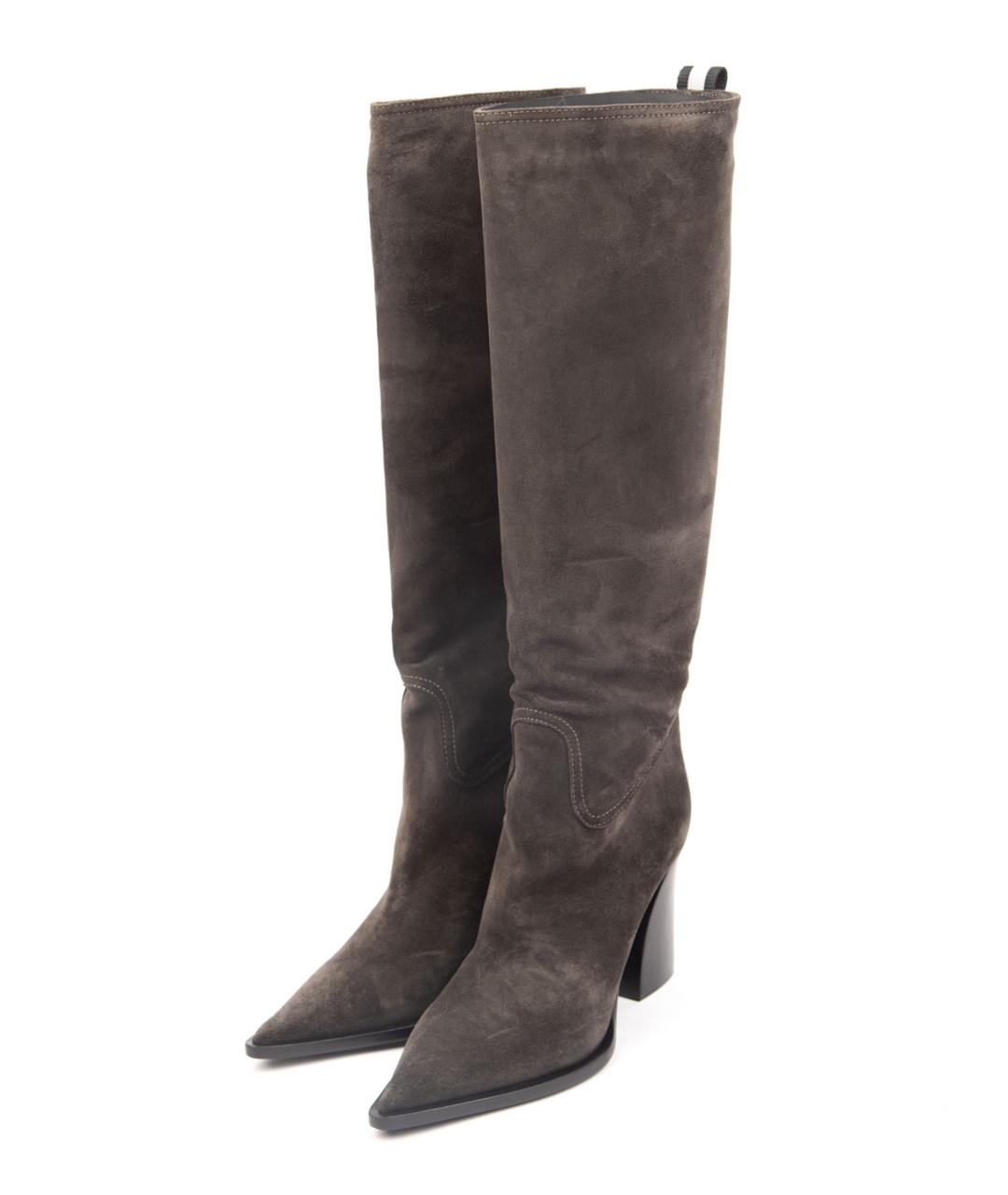 PREMIATA Серые замшевые сапоги, фото 2