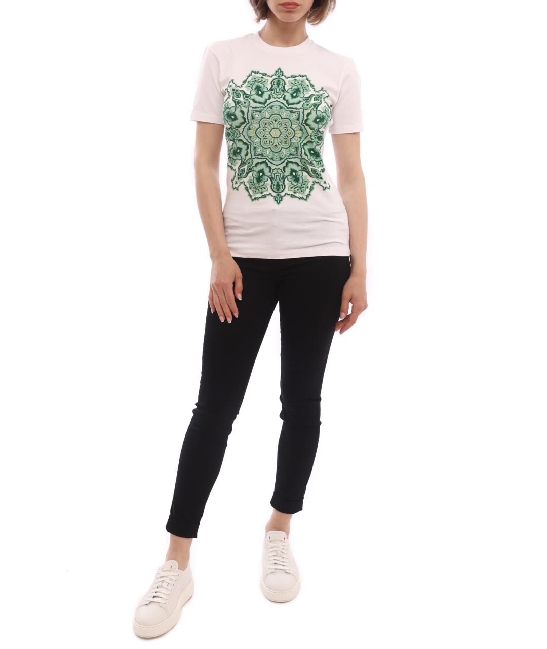 ETRO Белая хлопковая футболка, фото 2