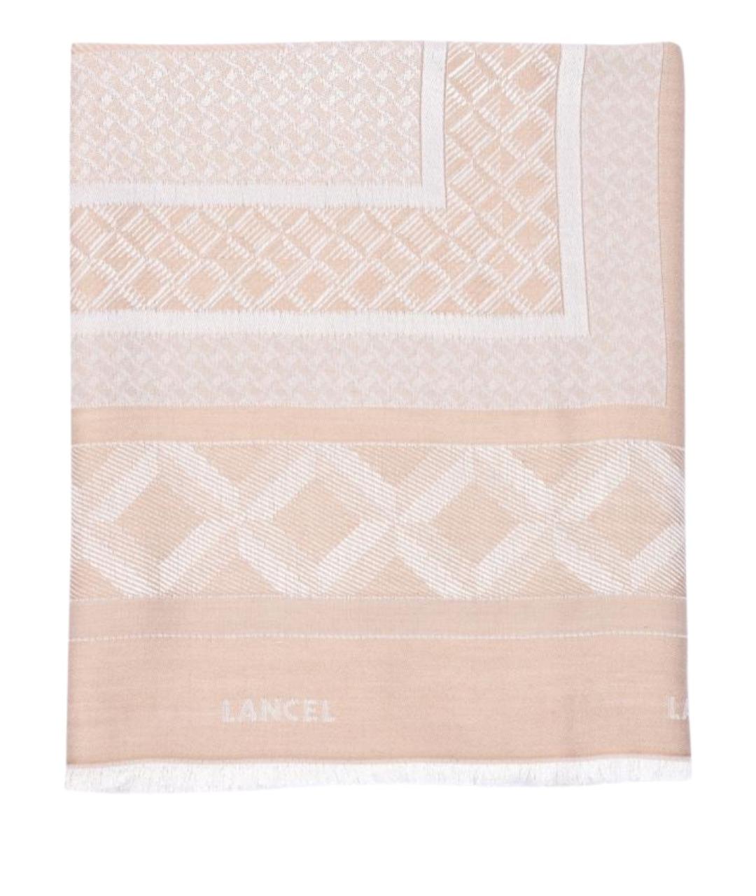 LANCEL Бежевый шарф, фото 1