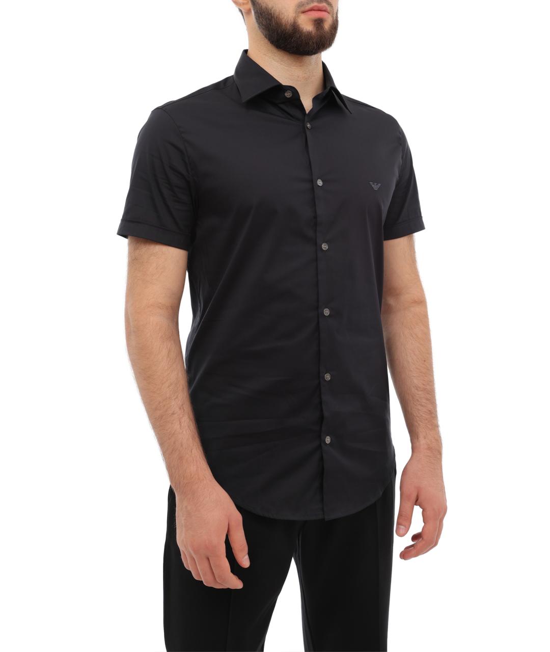 EMPORIO ARMANI Темно-синяя кэжуал рубашка, фото 5