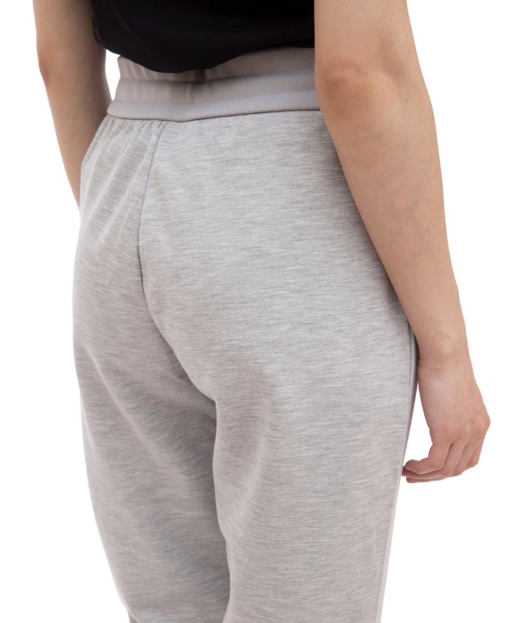 ARMANI EXCHANGE Серые хлопковые спортивные брюки и шорты, фото 4