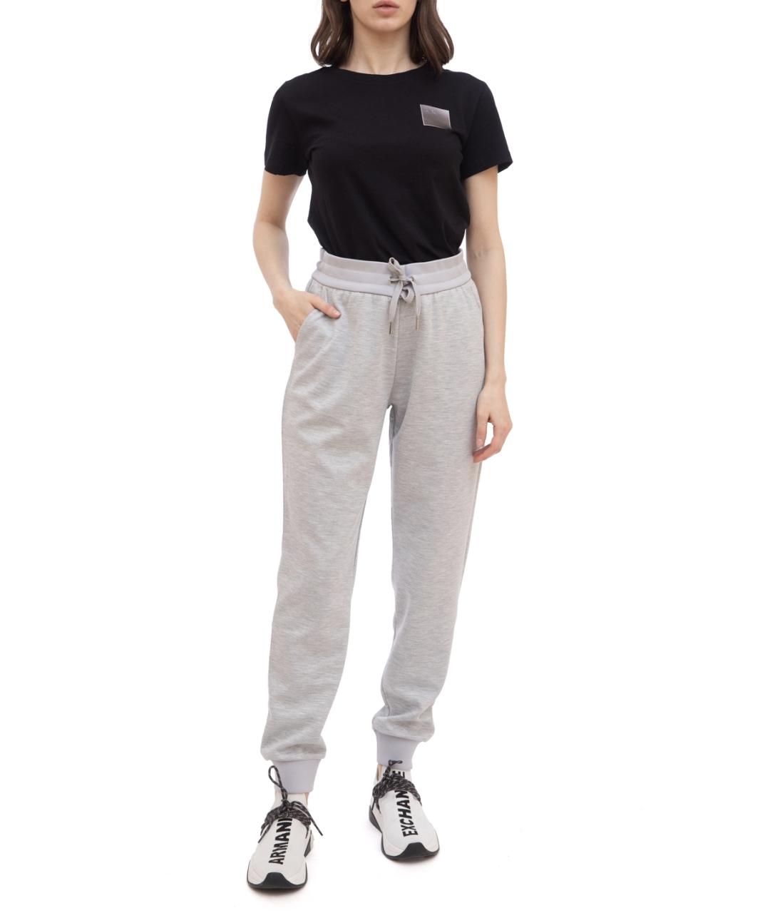 ARMANI EXCHANGE Серые хлопковые спортивные брюки и шорты, фото 1