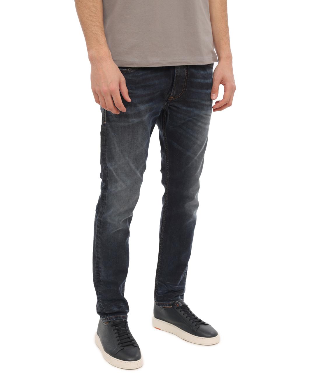 DIESEL Серые хлопковые прямые джинсы, фото 3