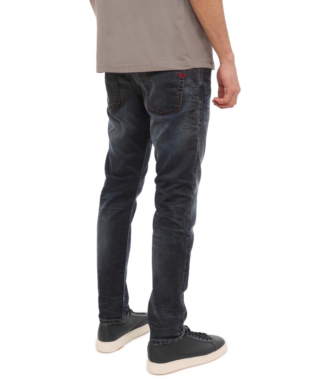 DIESEL Серые хлопковые прямые джинсы, фото 4