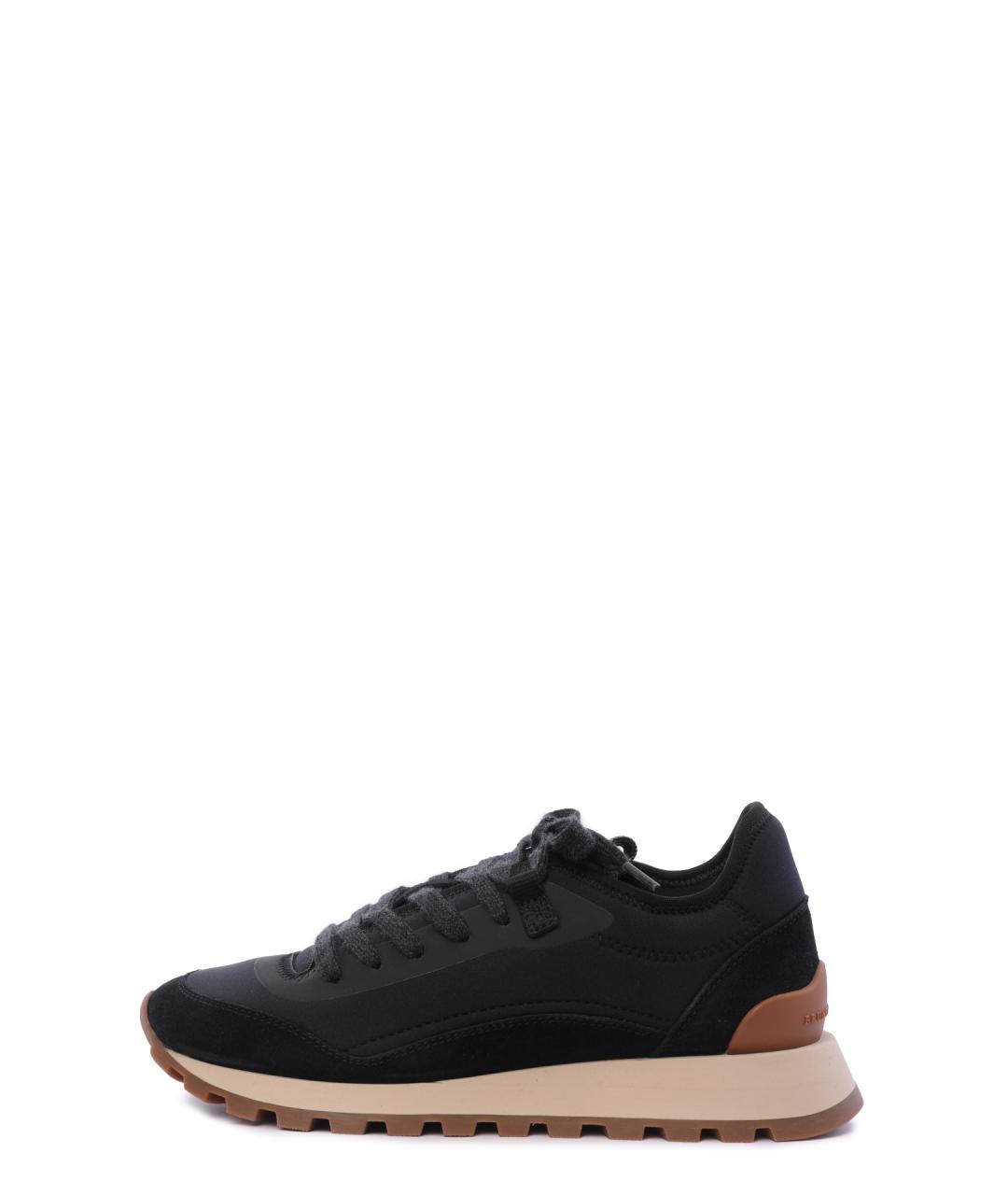 BRUNELLO CUCINELLI Черные замшевые кроссовки, фото 8