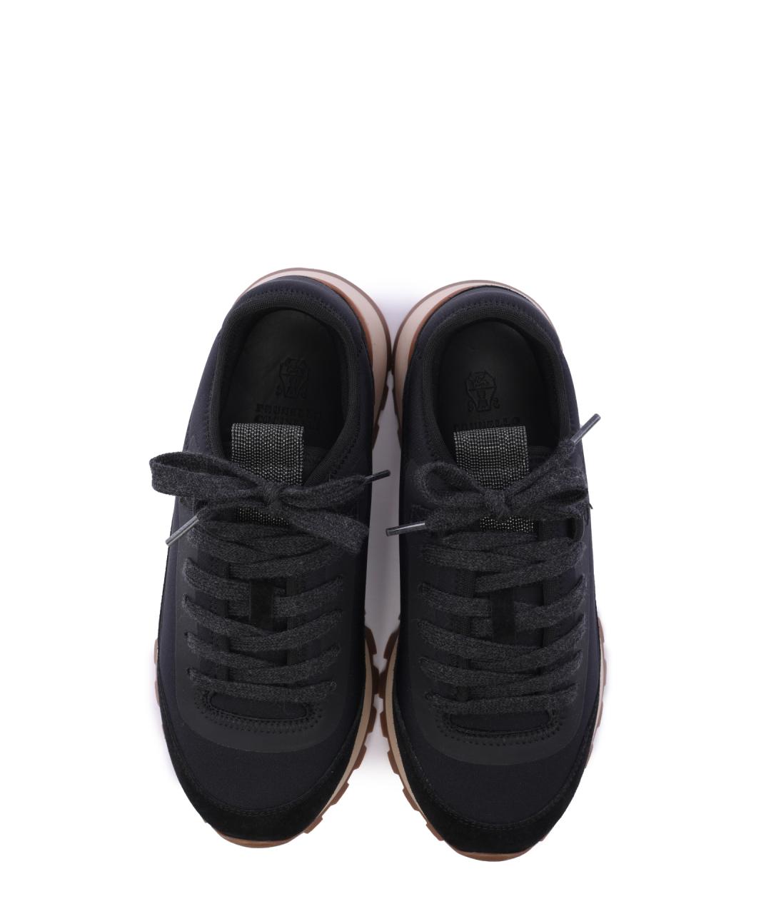 BRUNELLO CUCINELLI Черные замшевые кроссовки, фото 5
