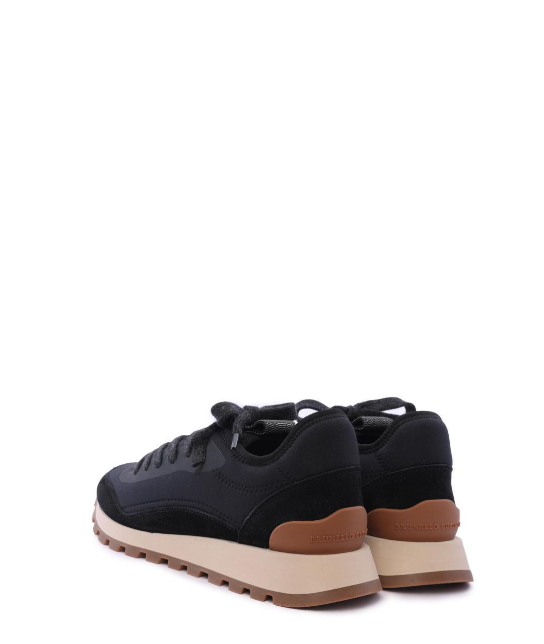 BRUNELLO CUCINELLI Черные замшевые кроссовки, фото 3