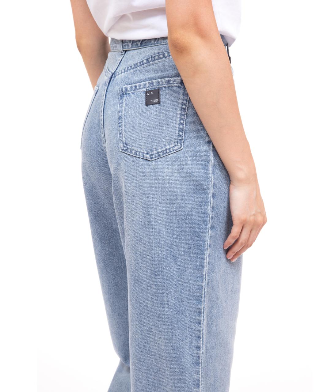 ARMANI EXCHANGE Голубые прямые джинсы, фото 4