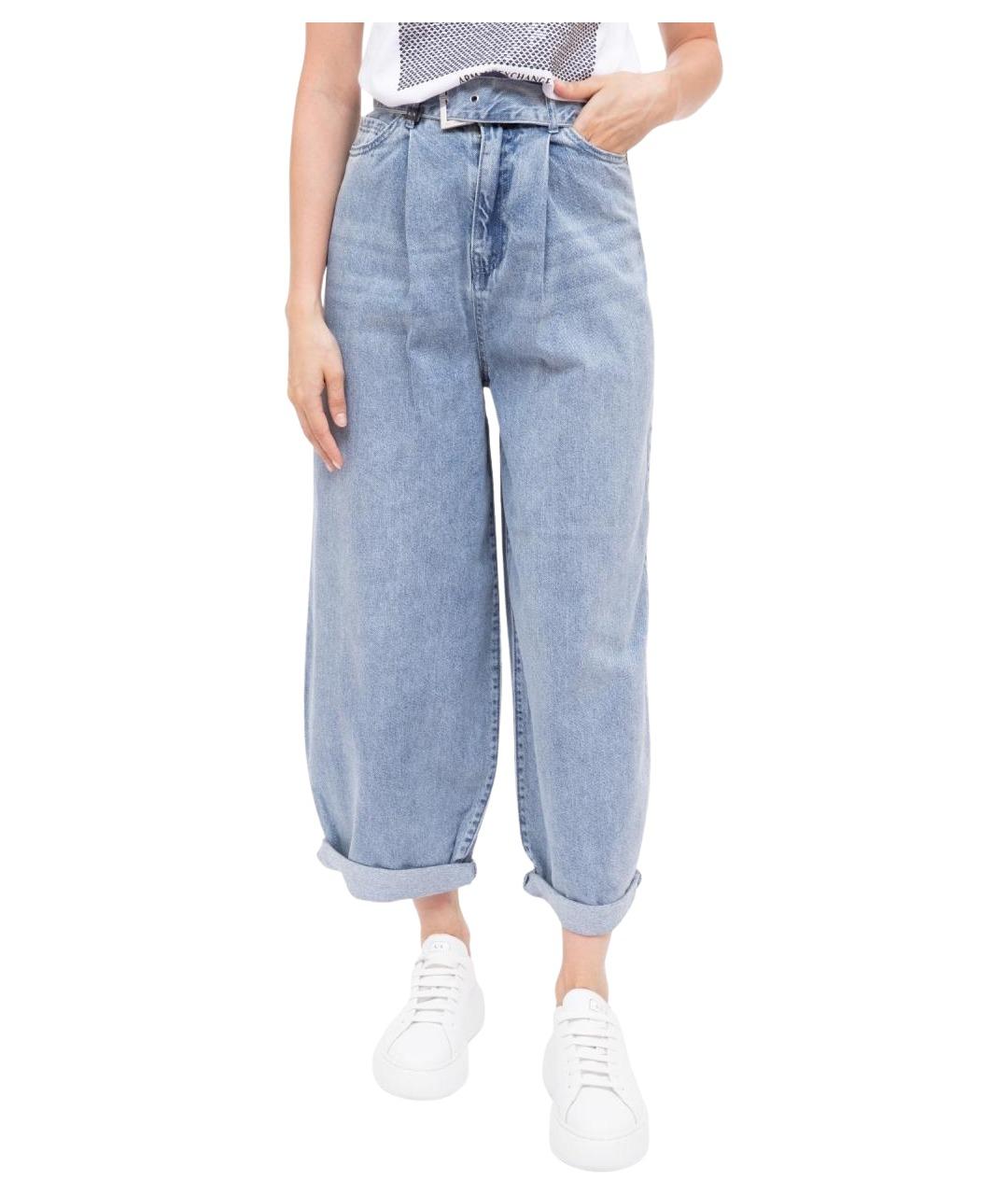 ARMANI EXCHANGE Голубые прямые джинсы, фото 1