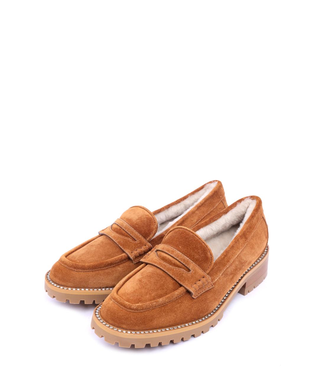 JIMMY CHOO Коричневые замшевые лоферы, фото 2