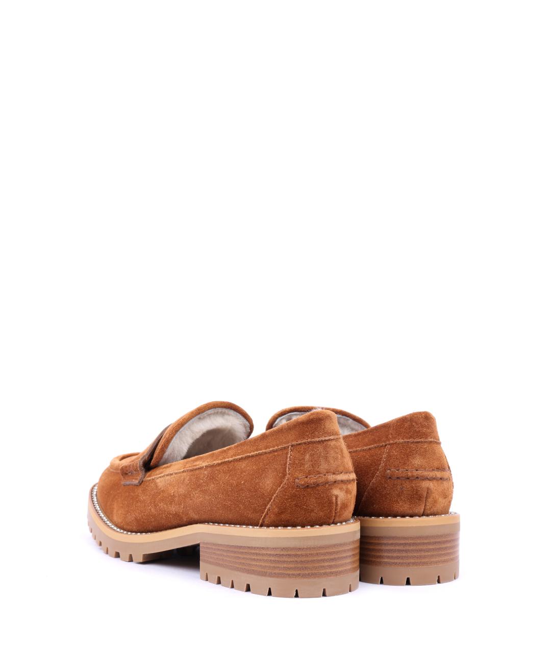 JIMMY CHOO Коричневые замшевые лоферы, фото 3