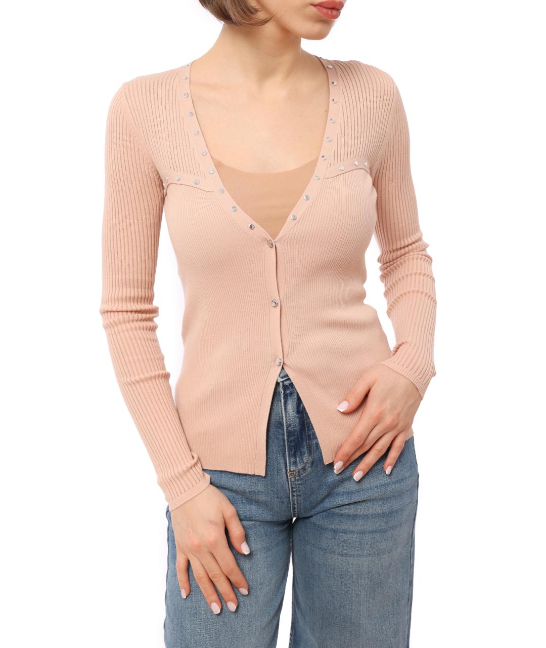 LIU JO Бежевый хлопковый жакет/пиджак, фото 1