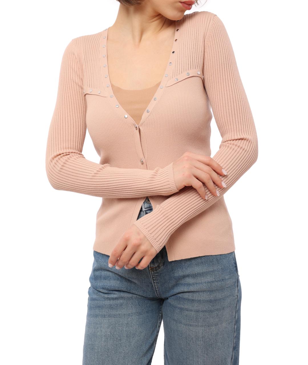 LIU JO Бежевый хлопковый жакет/пиджак, фото 3