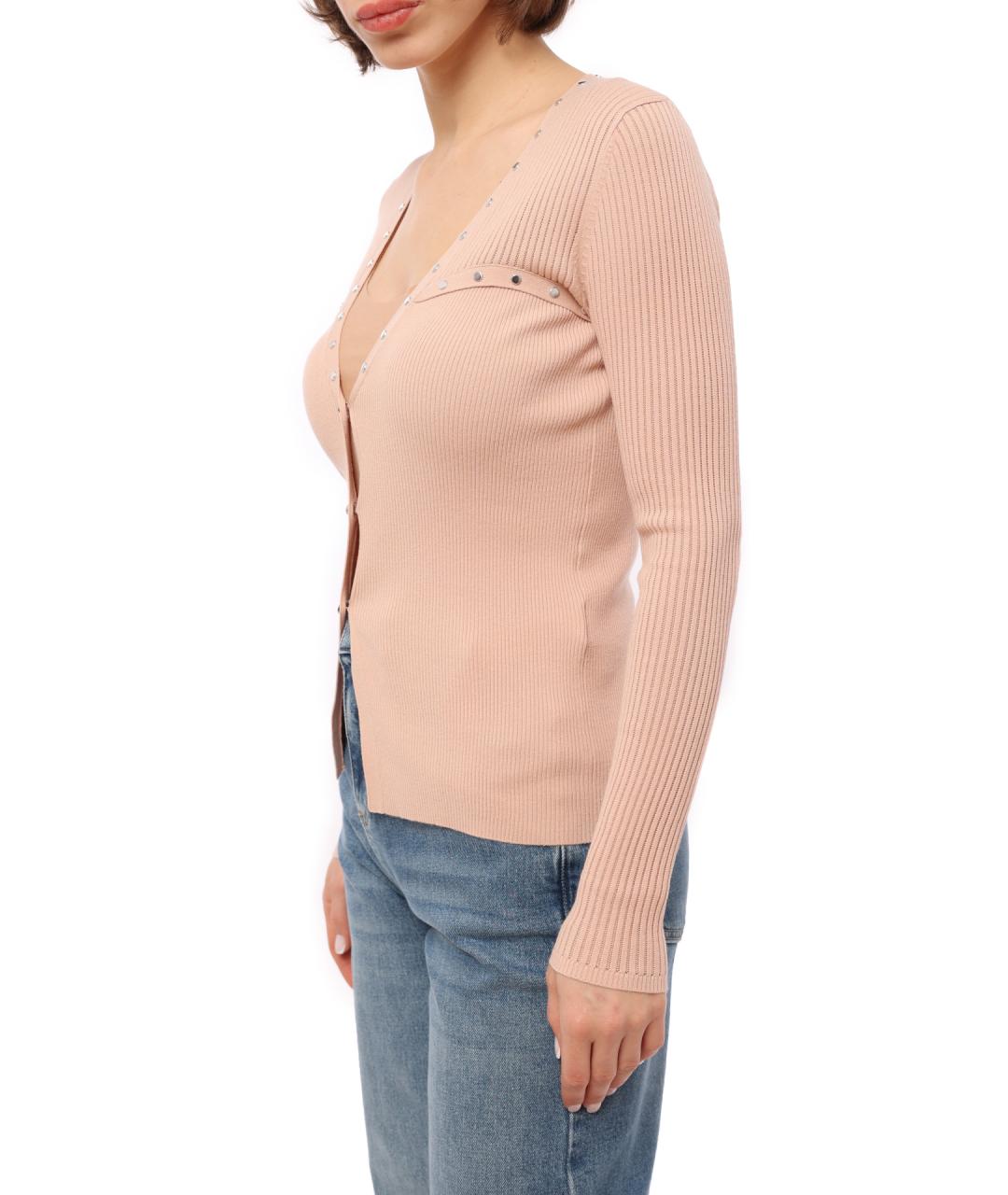 LIU JO Бежевый хлопковый жакет/пиджак, фото 5