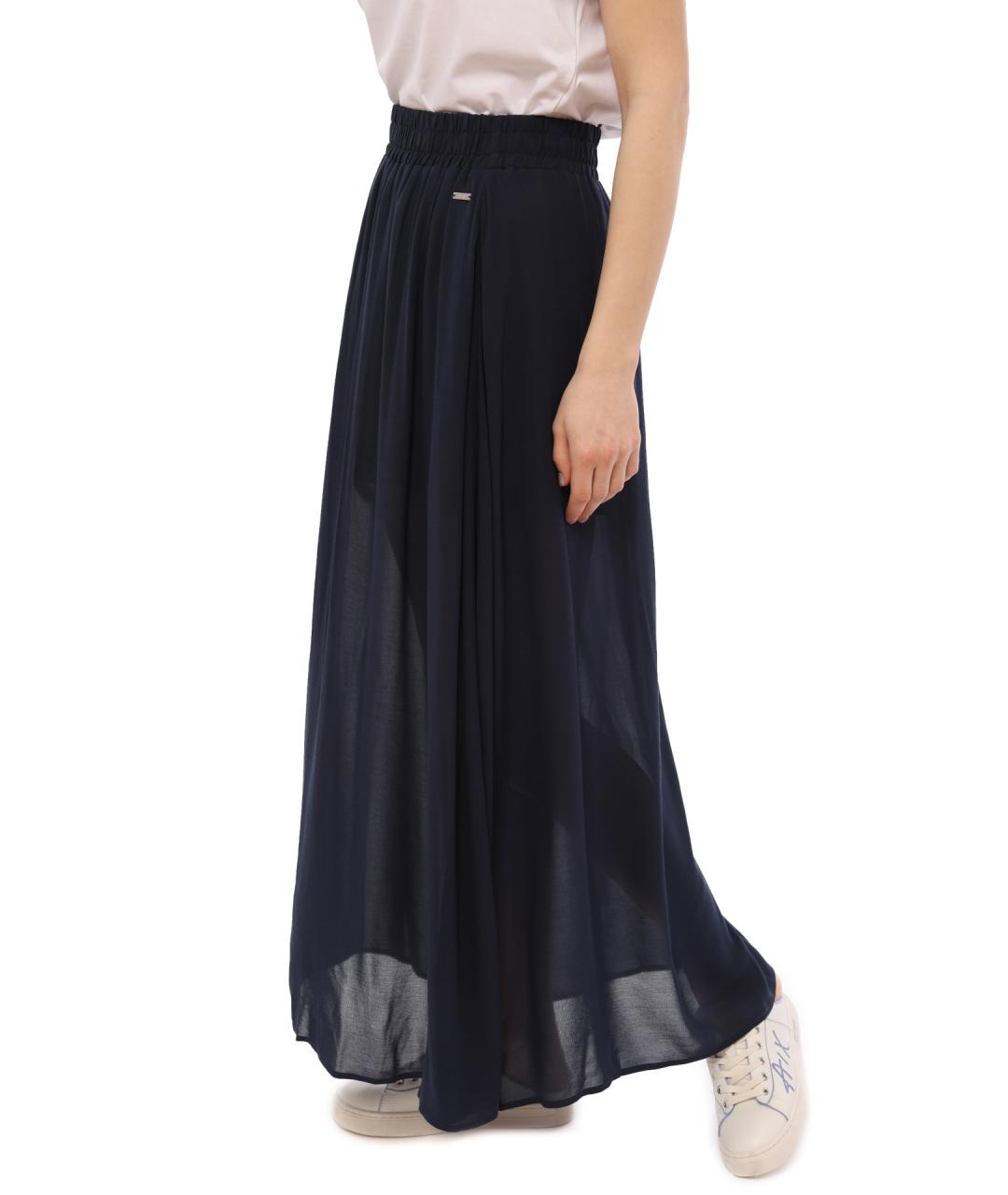 ARMANI EXCHANGE Темно-синяя юбка макси, фото 3