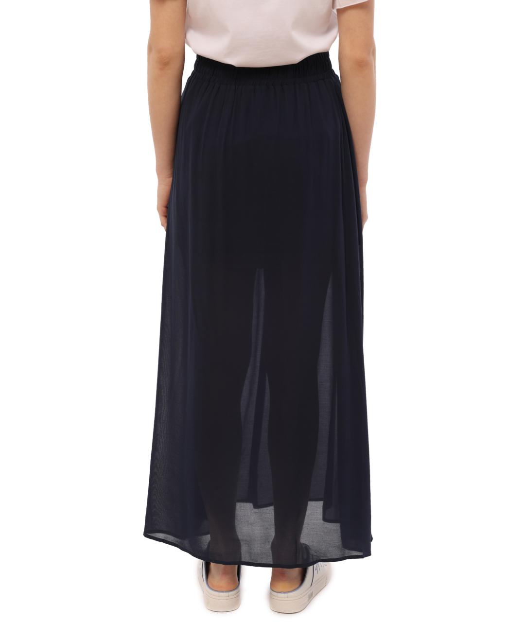 ARMANI EXCHANGE Темно-синяя юбка макси, фото 5
