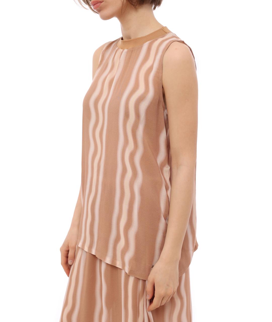 ARMANI EXCHANGE Бежевая майка, фото 4