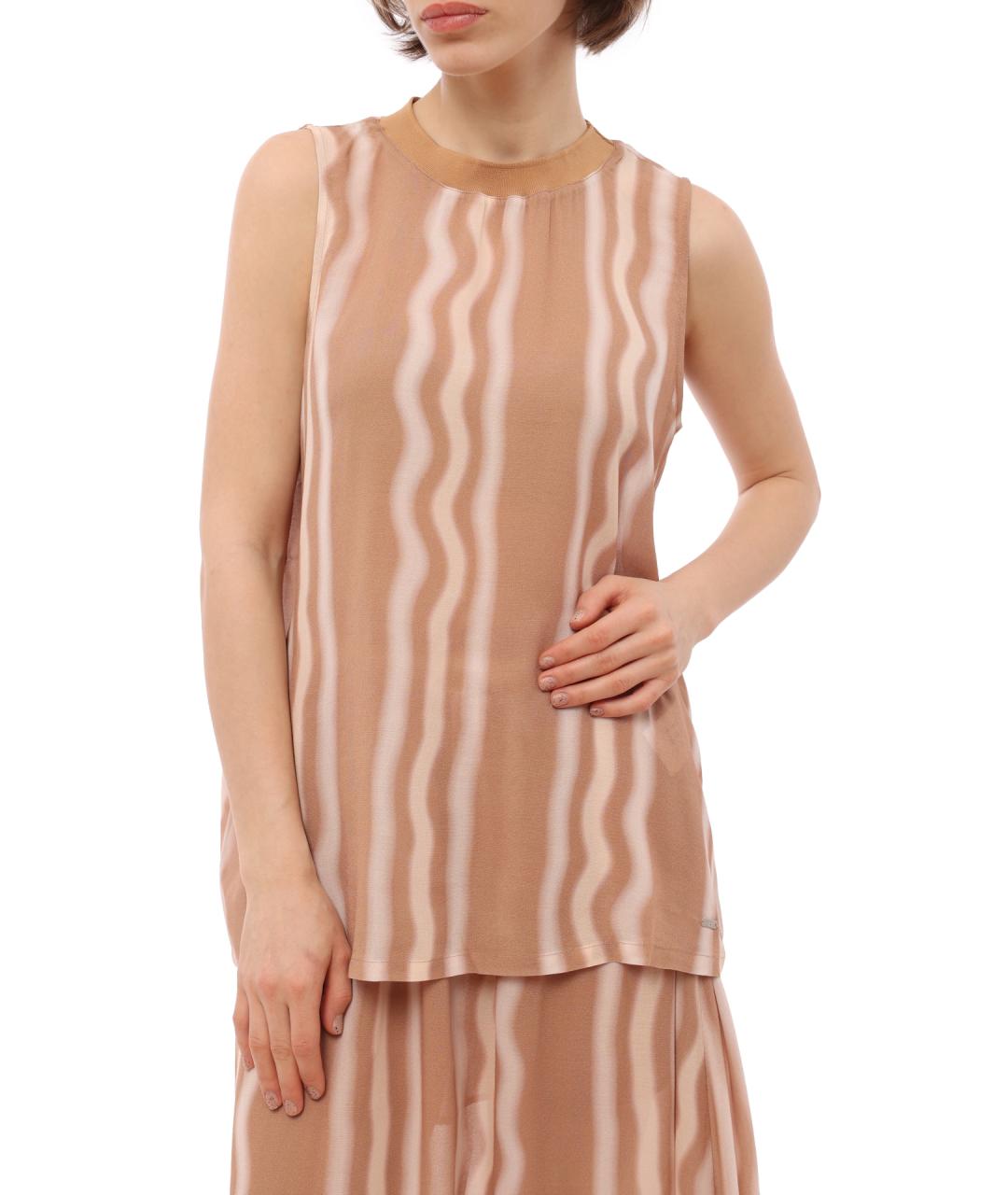 ARMANI EXCHANGE Бежевая майка, фото 3