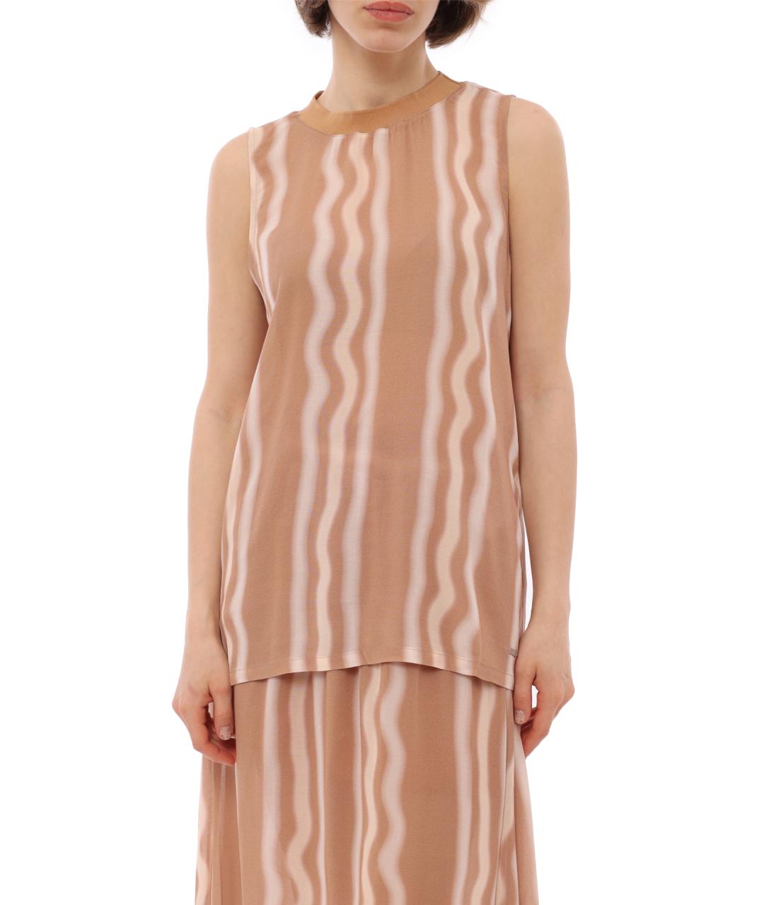 ARMANI EXCHANGE Бежевая майка, фото 1