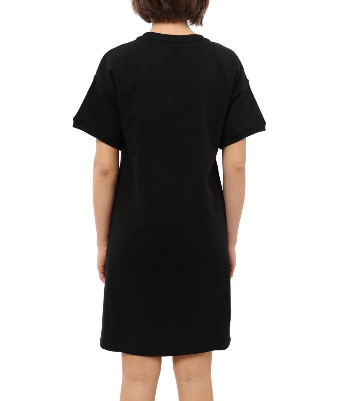 ARMANI EXCHANGE Черное хлопковое повседневное платье, фото 4