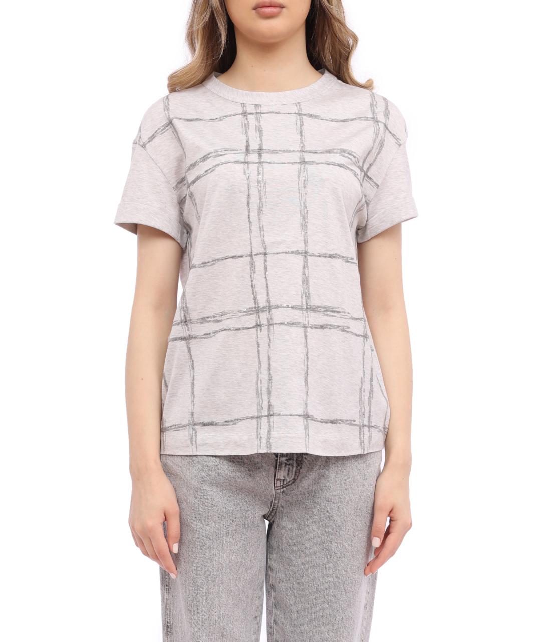 BRUNELLO CUCINELLI Мульти хлопковая футболка, фото 1