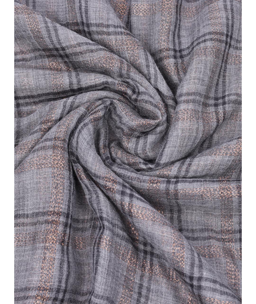 BRUNELLO CUCINELLI Серый шарф, фото 2