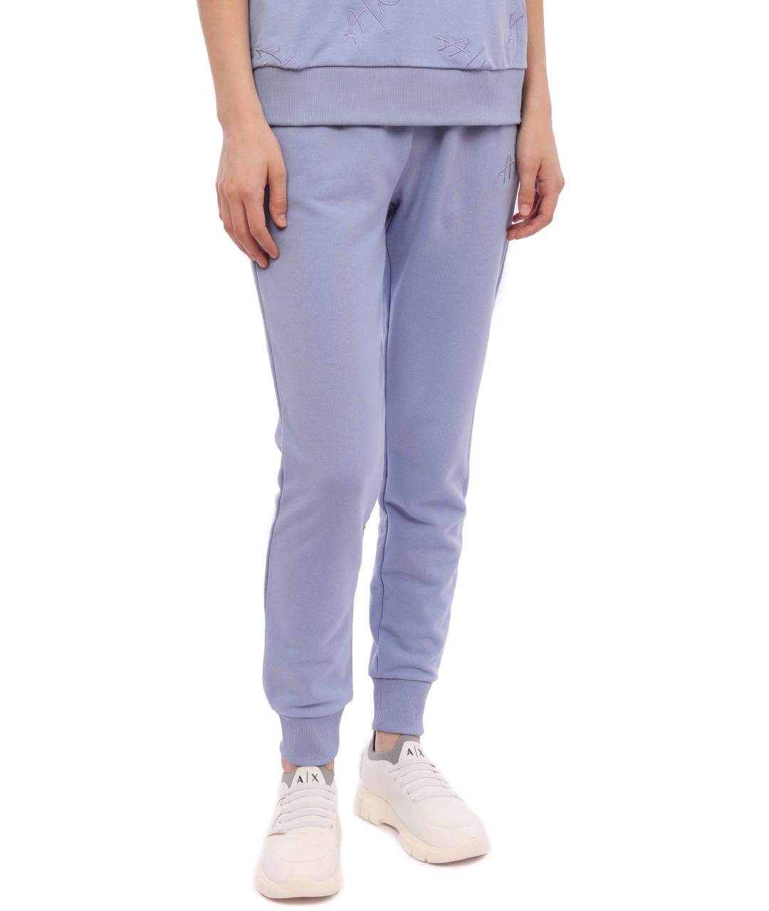 ARMANI EXCHANGE Фиолетовые хлопковые спортивные брюки и шорты, фото 2