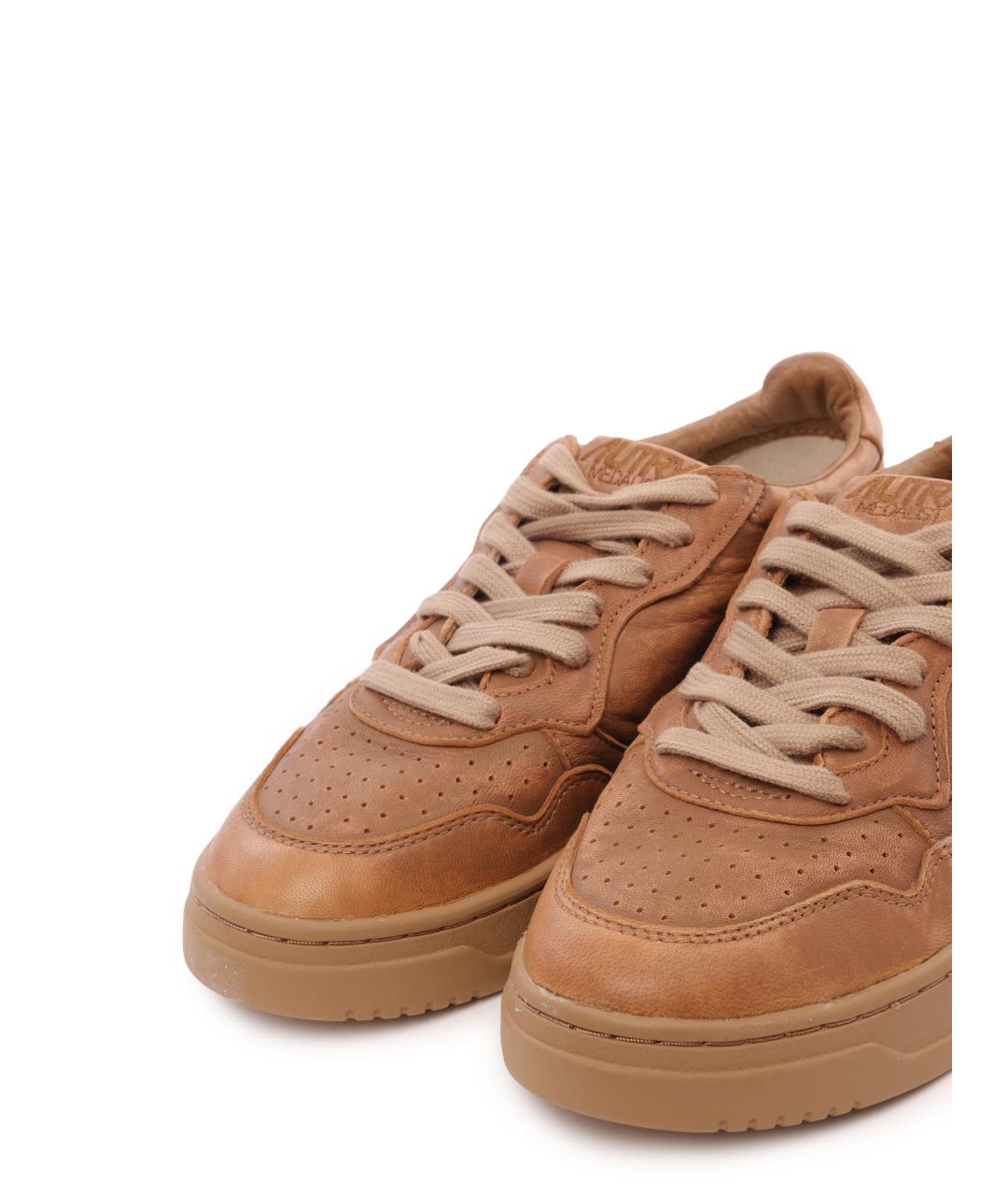 AUTRY Коричневые кожаные кеды, фото 6