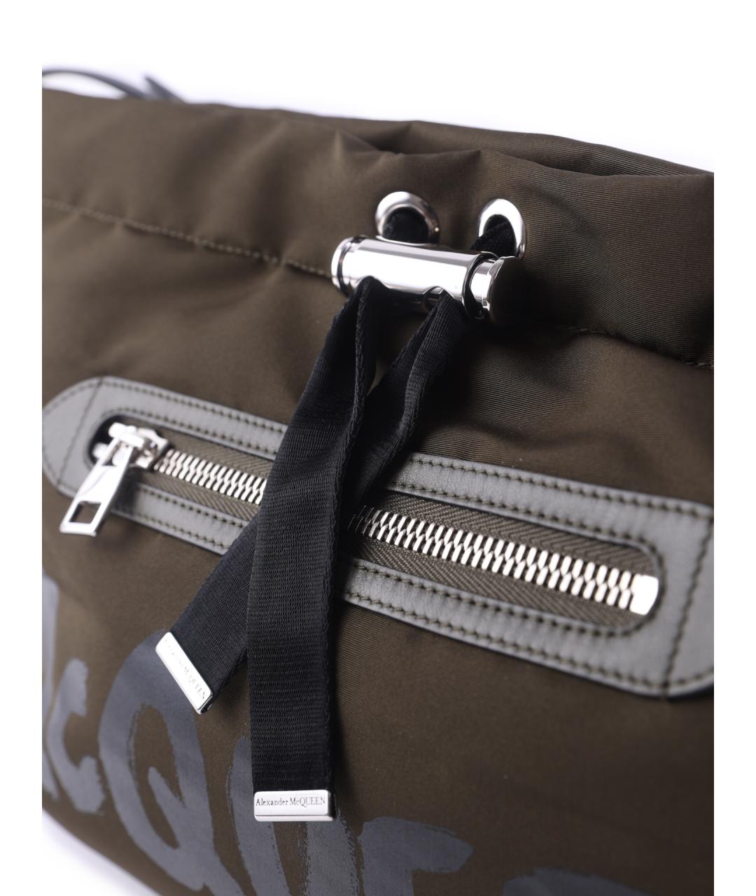 ALEXANDER MCQUEEN Хаки дорожная/спортивная сумка, фото 5