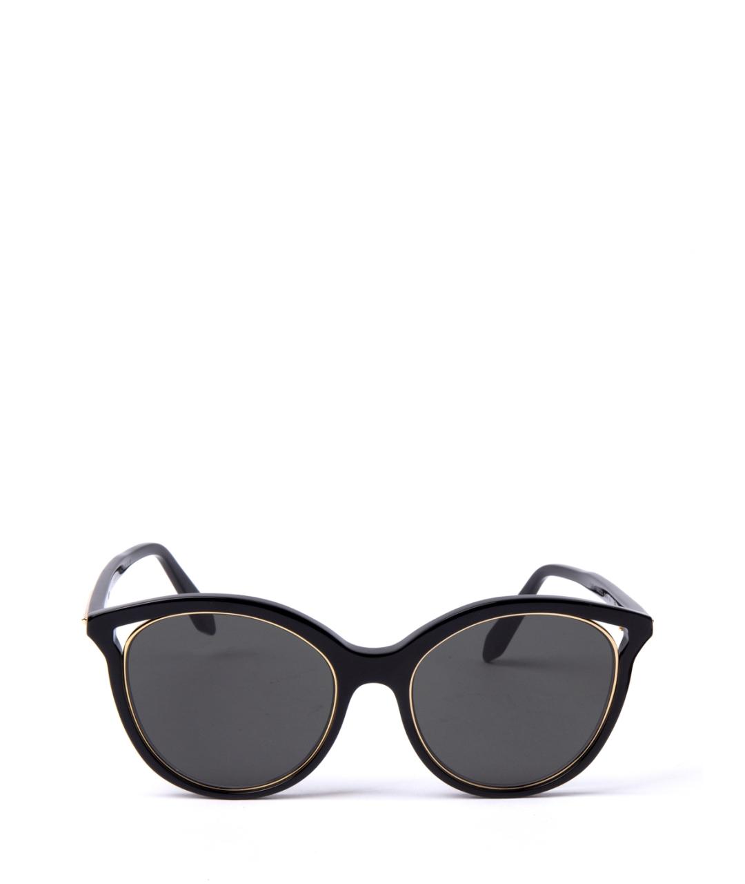 VICTORIA BECKHAM Черные металлические солнцезащитные очки, фото 2