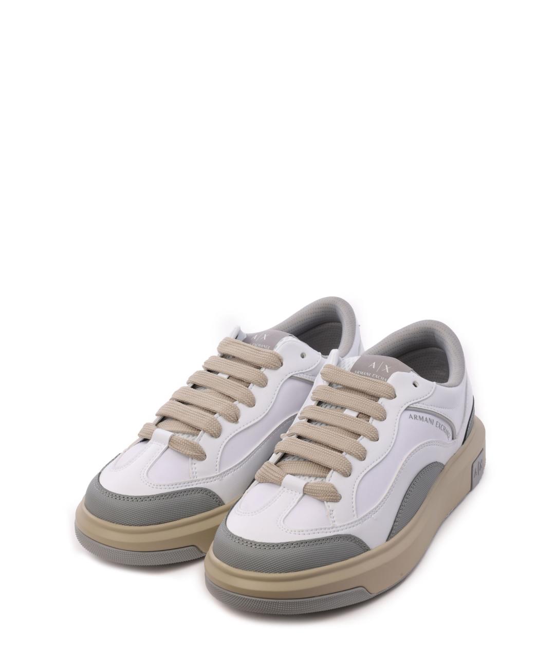 ARMANI EXCHANGE Белые низкие кроссовки / кеды, фото 2