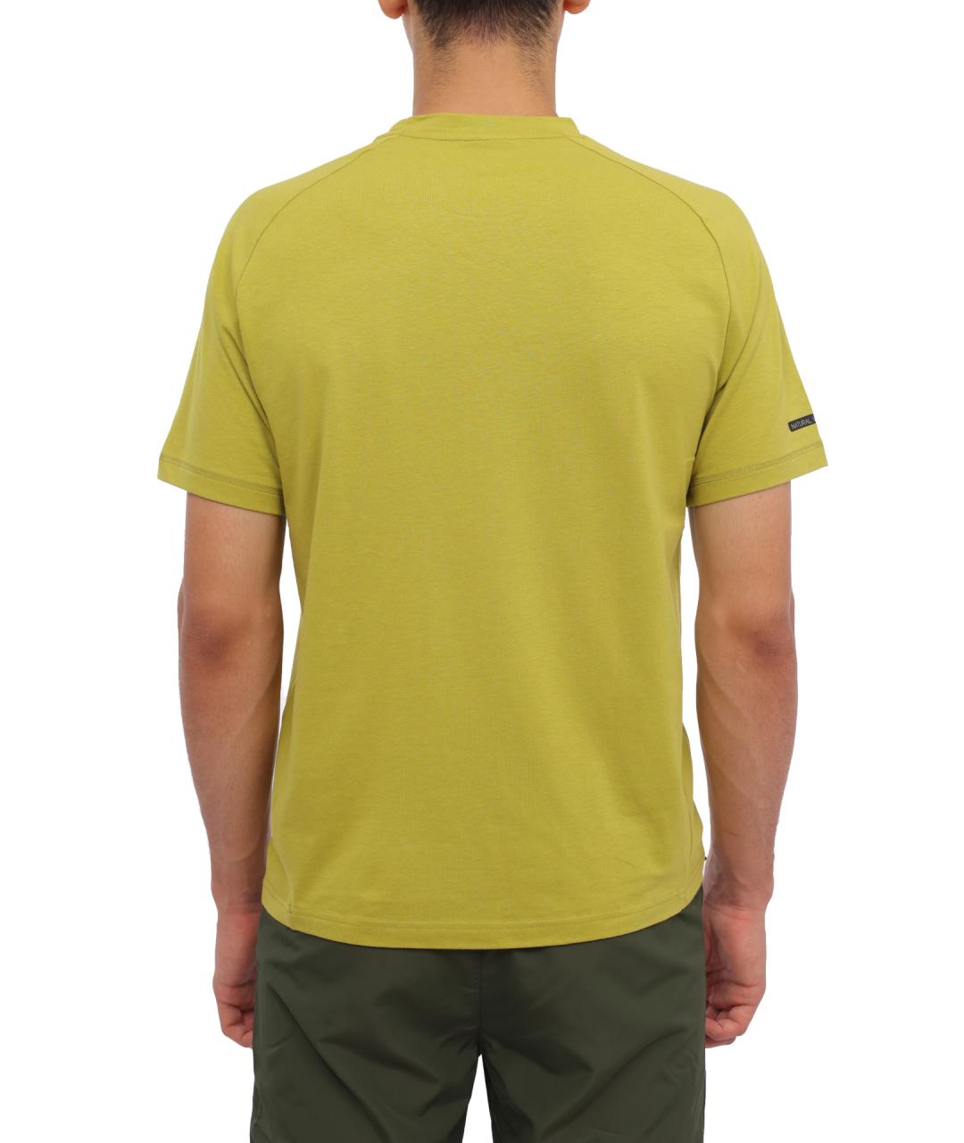 EA7 Зеленая хлопковая футболка, фото 5