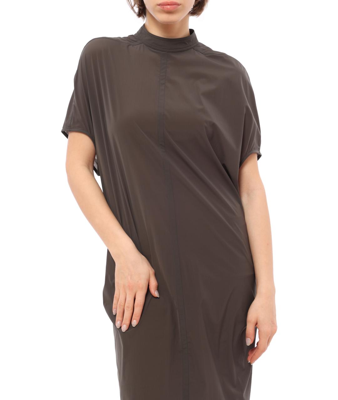 RICK OWENS Коричневое повседневное платье, фото 2