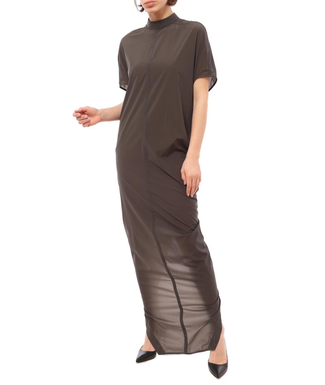 RICK OWENS Коричневое повседневное платье, фото 1
