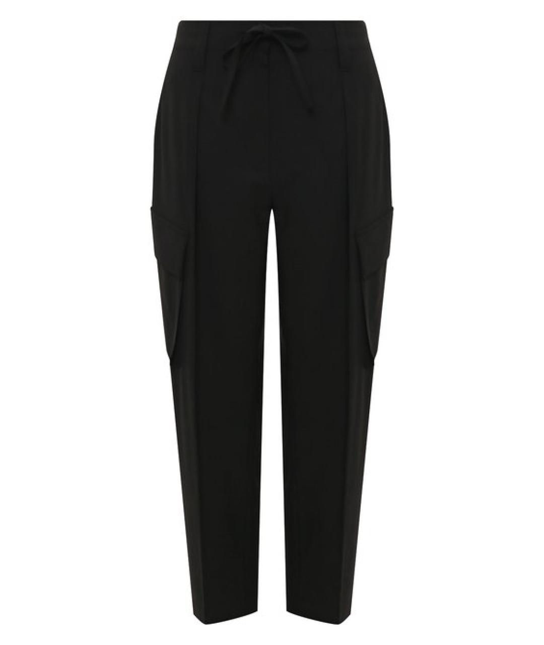 BRUNELLO CUCINELLI Антрацитовые шерстяные прямые брюки, фото 1