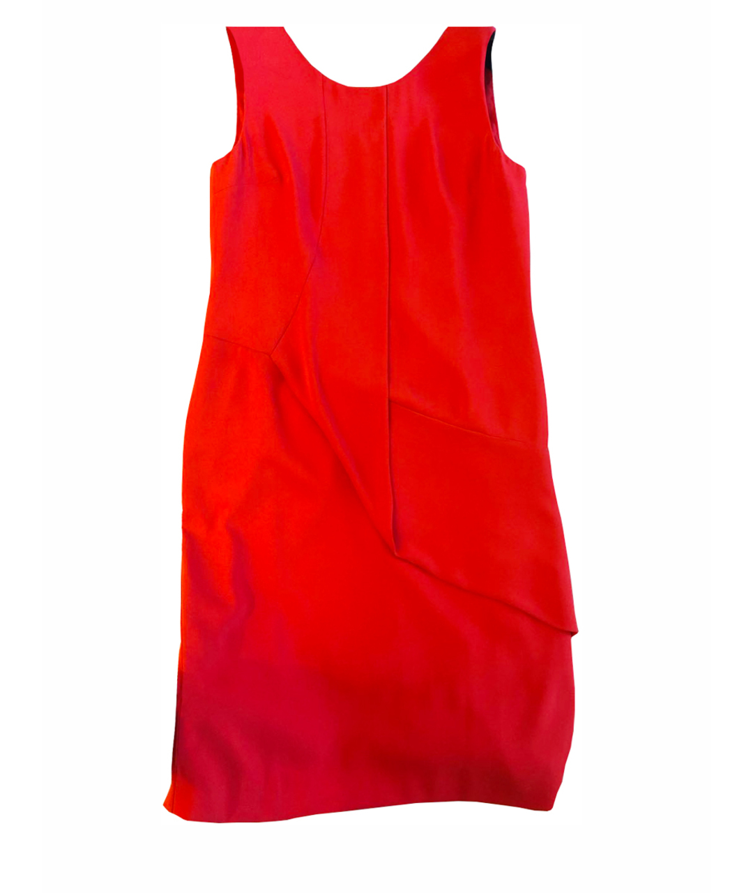 ARMANI JEANS Красное шифоновое коктейльное платье, фото 1