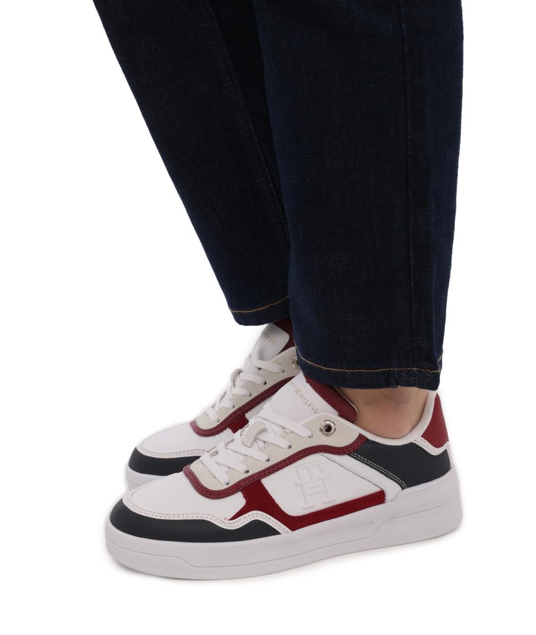 TOMMY HILFIGER Бордовые кроссовки, фото 7