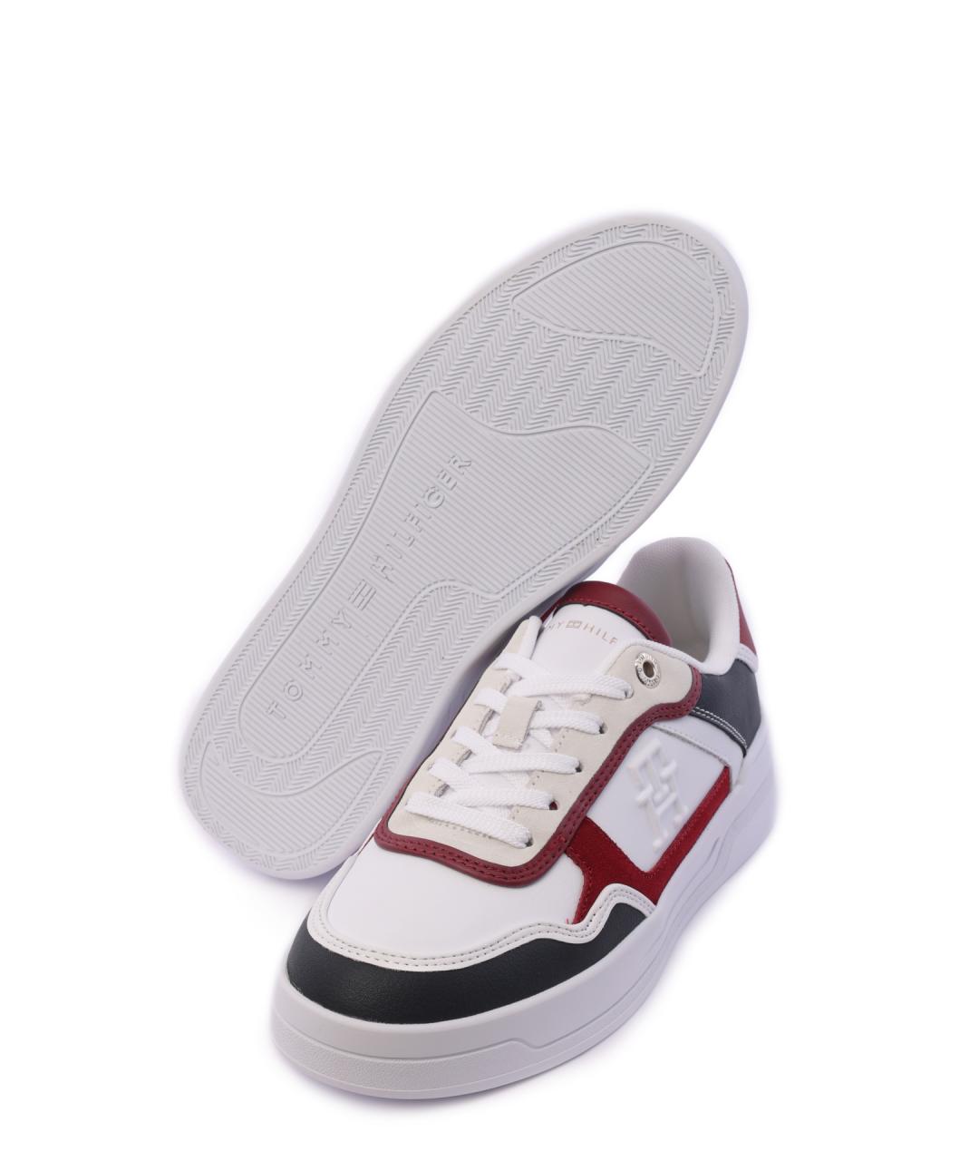 TOMMY HILFIGER Бордовые кроссовки, фото 4