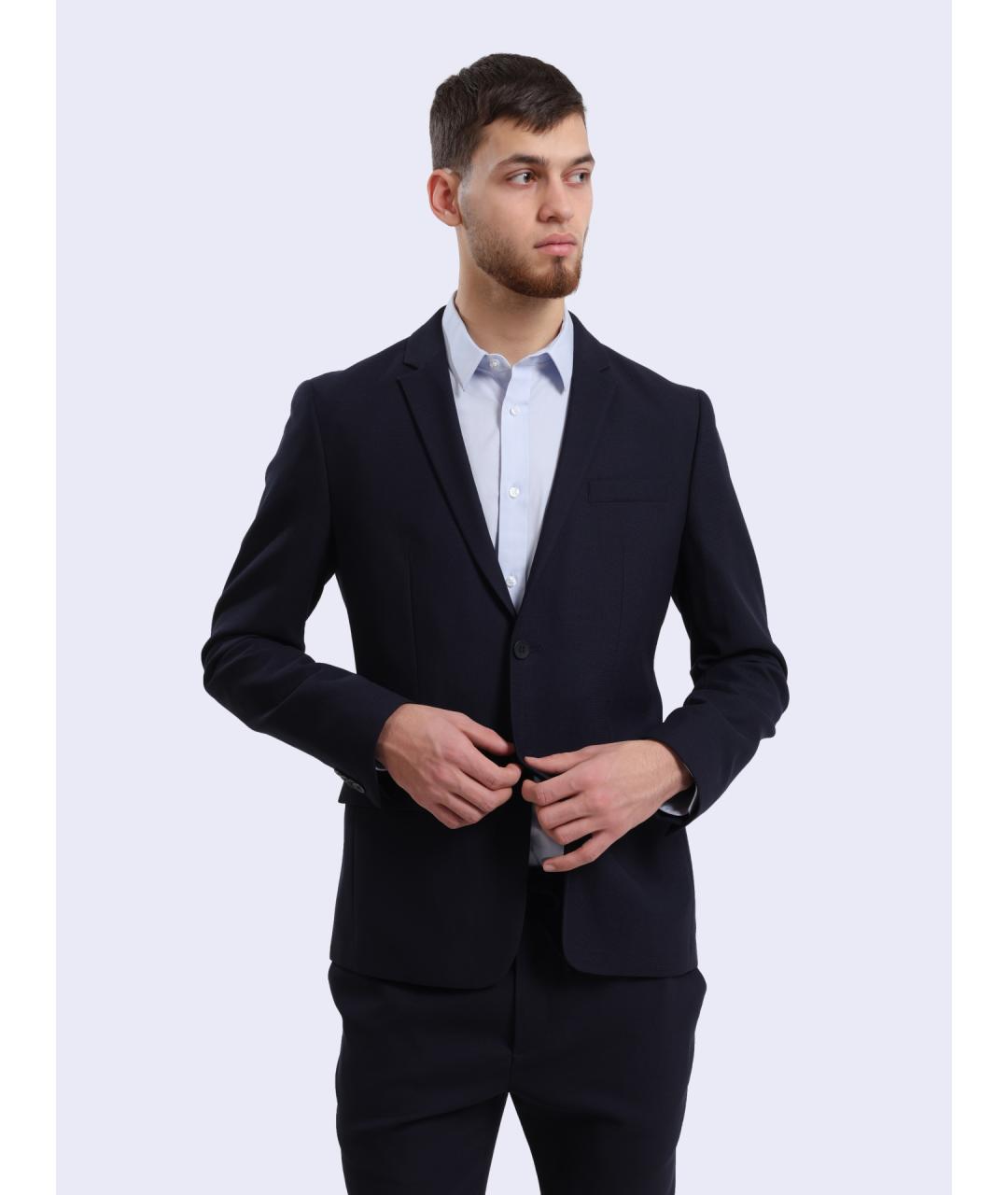 CALVIN KLEIN Синий пиджак, фото 5