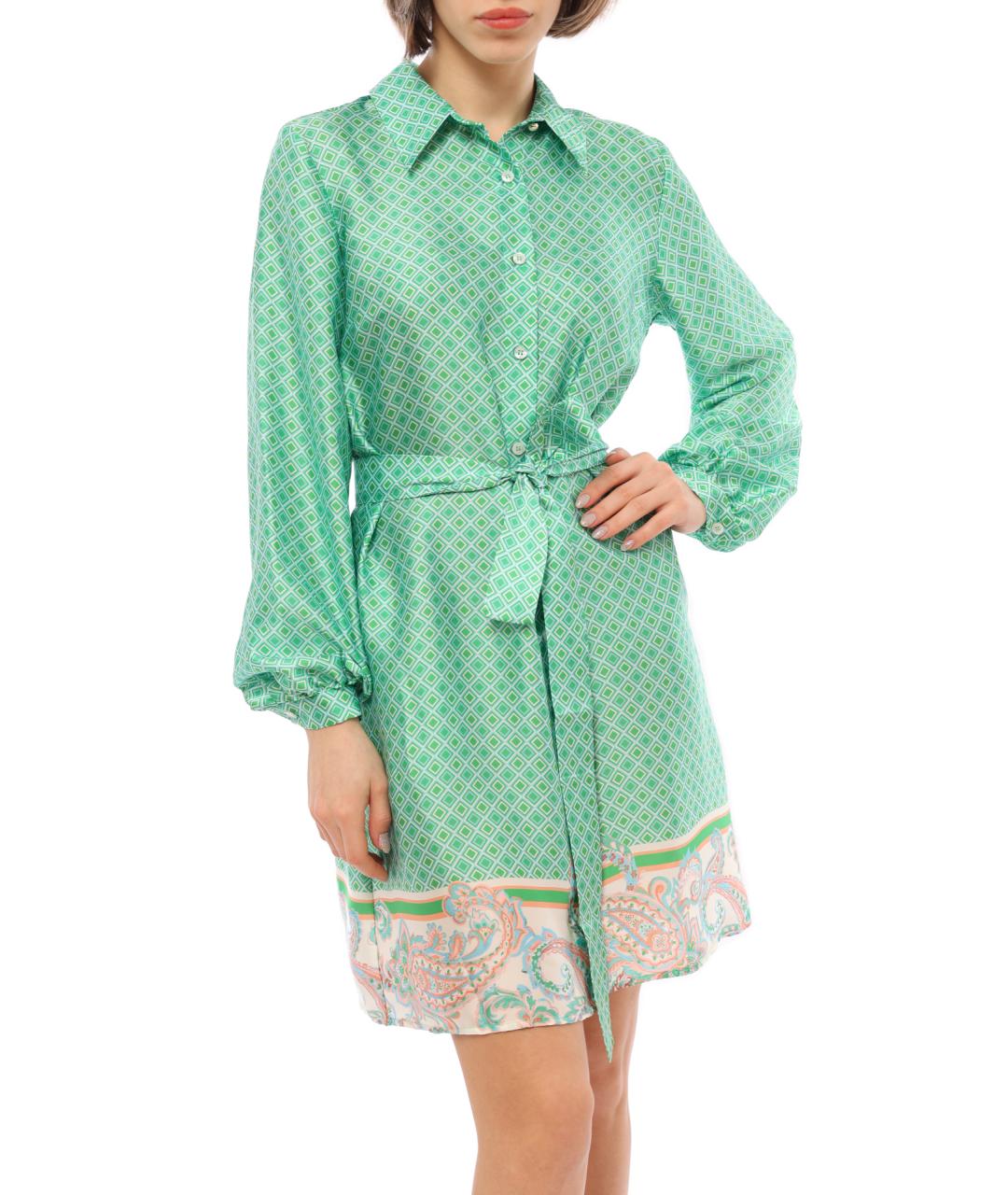 LIU JO Зеленые платье, фото 2