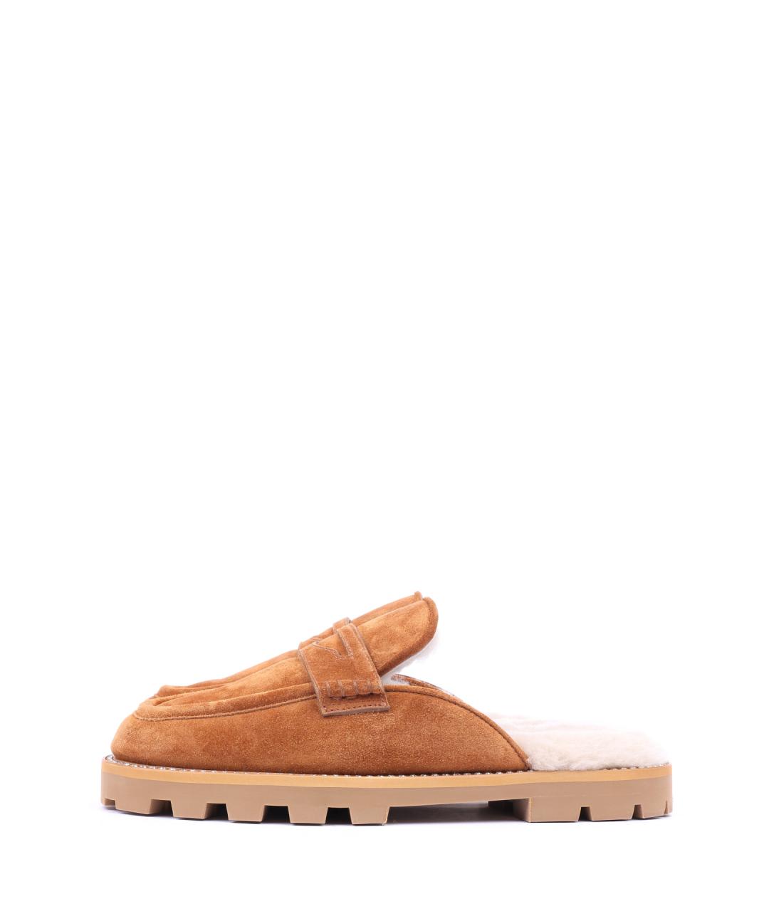 JIMMY CHOO Коричневые замшевые мюли, фото 6