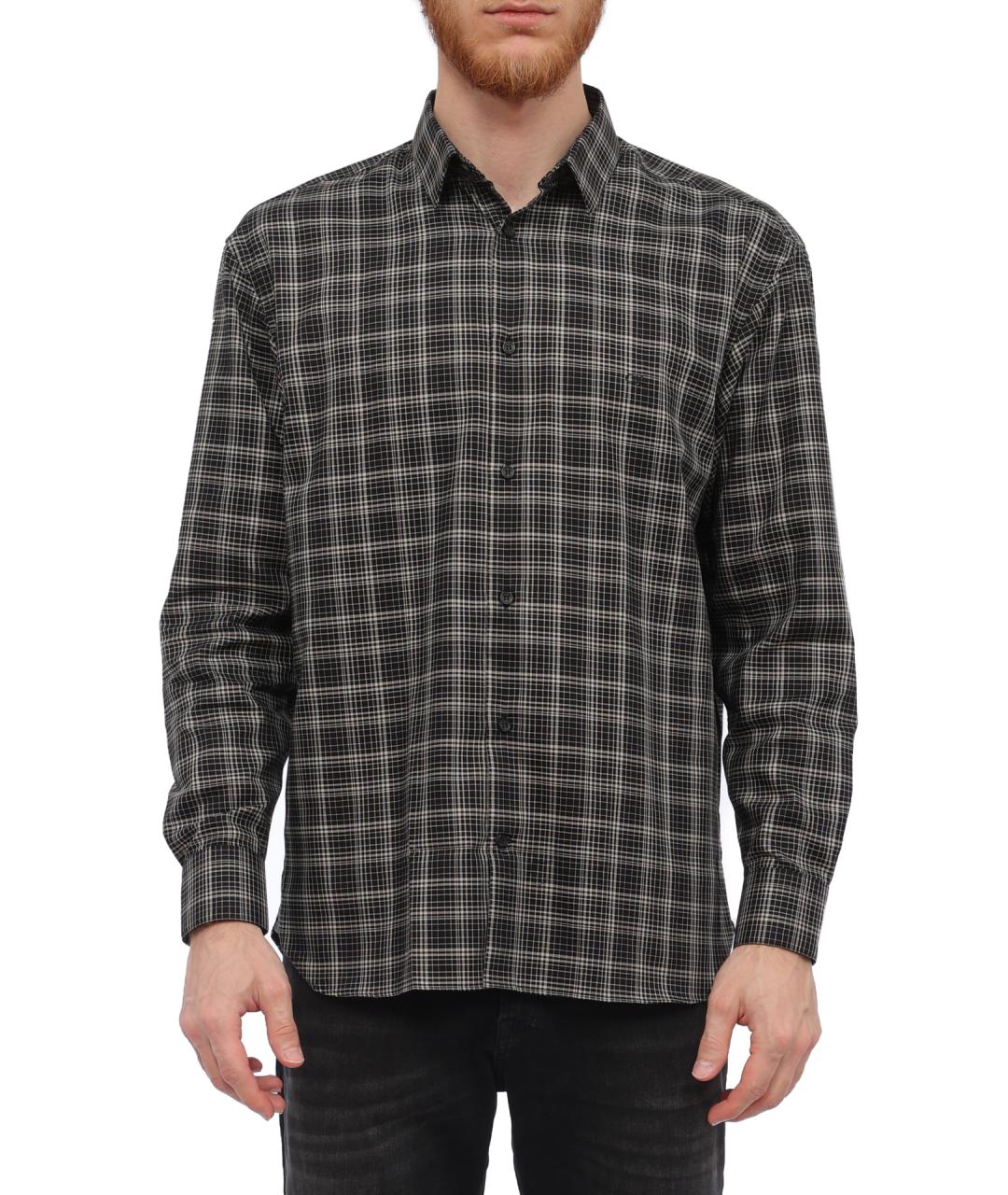 CALVIN KLEIN Черная хлопковая кэжуал рубашка, фото 1