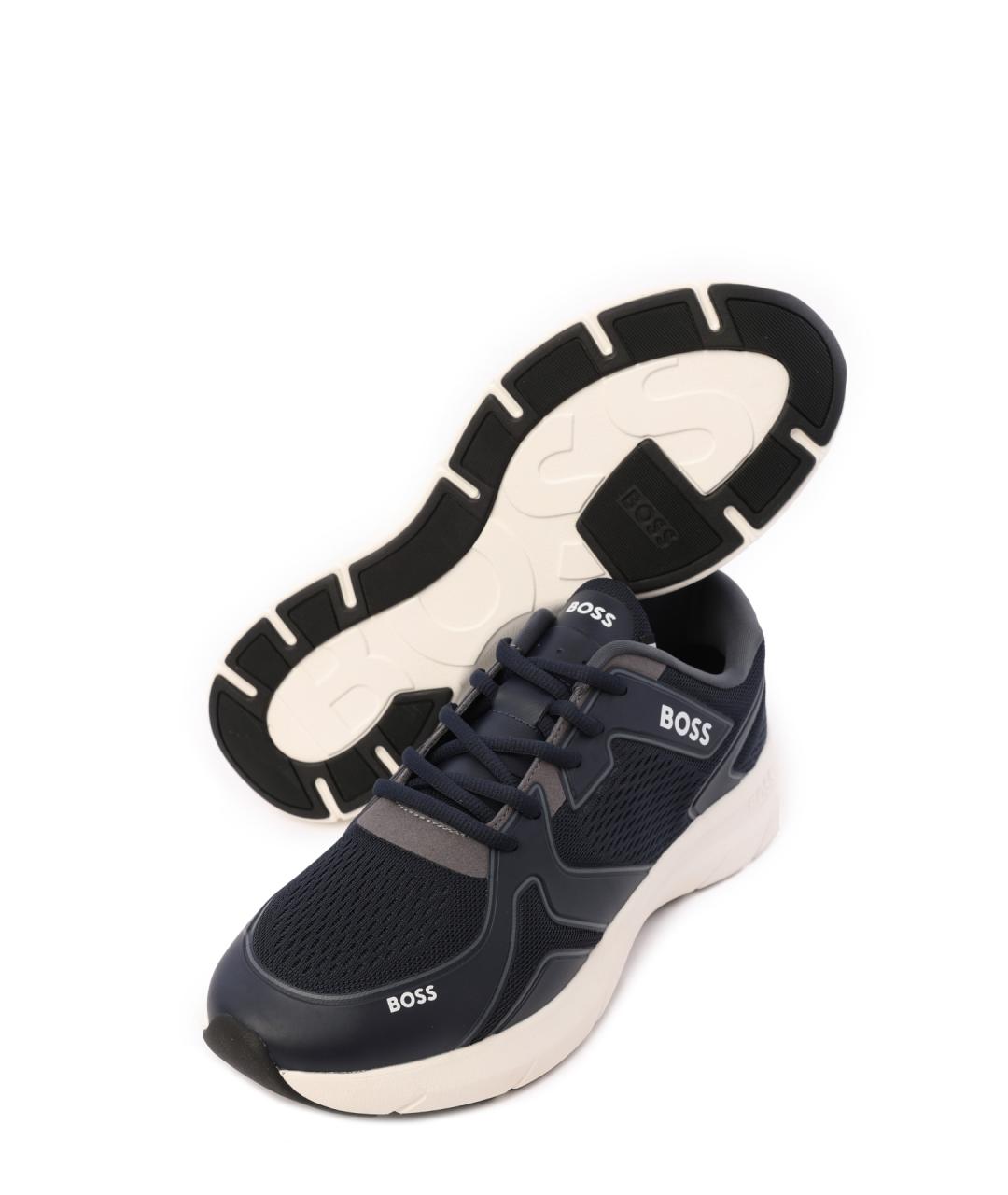 HUGO BOSS Черные высокие кроссовки / кеды, фото 4