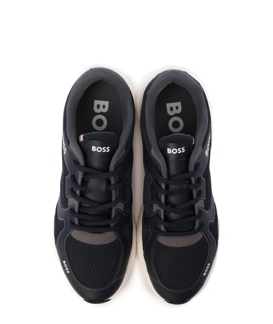 HUGO BOSS Черные высокие кроссовки / кеды, фото 5