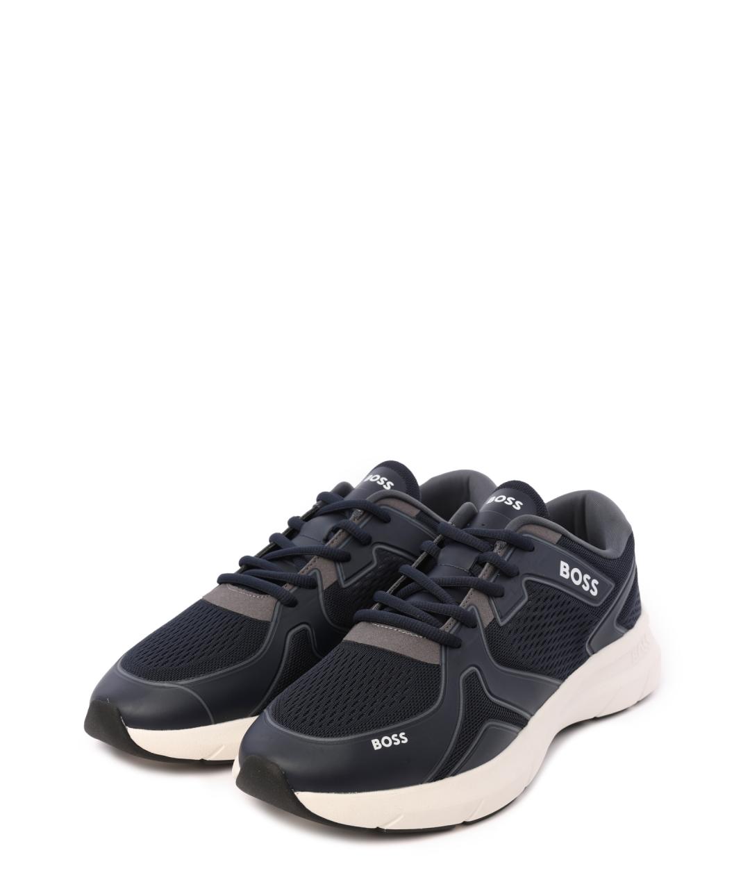 HUGO BOSS Черные высокие кроссовки / кеды, фото 2