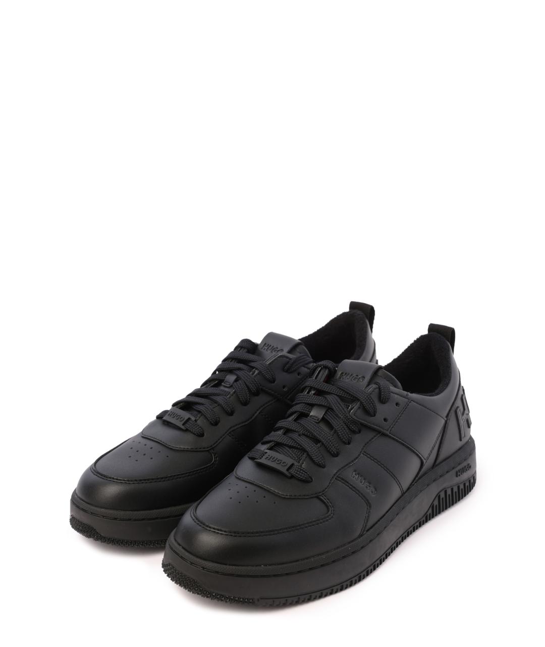 HUGO Черные низкие кроссовки / кеды, фото 2