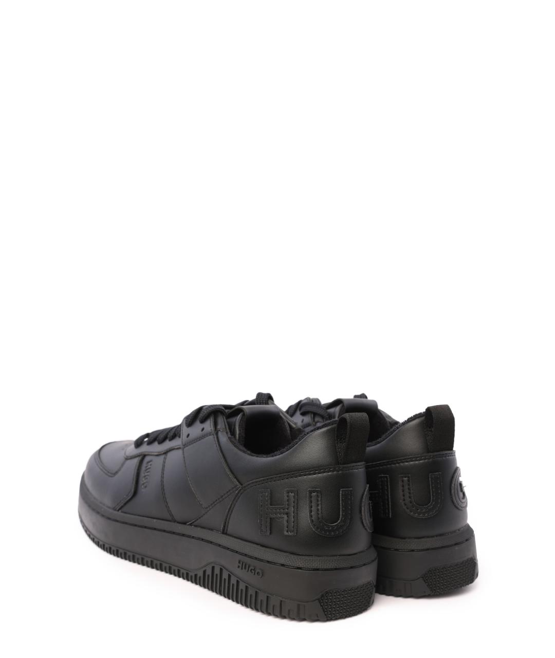 HUGO Черные низкие кроссовки / кеды, фото 3